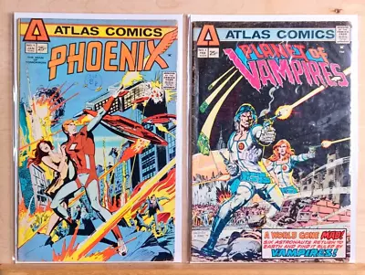 Buy Planet Of Vampires #1  & Phoenix #1 (1975) Atlas Comics VG/FN • 14.95£