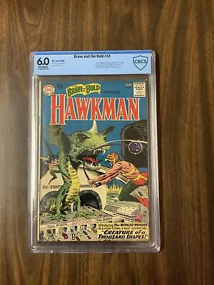 Buy Brave And The Bold # 34 CBCS 6.0 OW Not CGC 1st Silver Age Hawkman And Hawkgirl • 776.61£