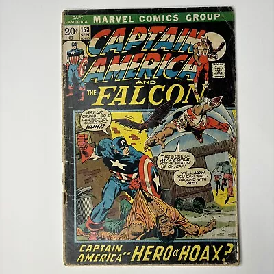 Buy Captain America 153 Marvel (1972) Falcon / Sal Buscema Art Bronze Age • 2.09£