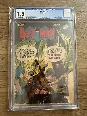 Buy Batman #30 1945 - Penguin Story , 1st Appearance Of Ally Babble • 375£