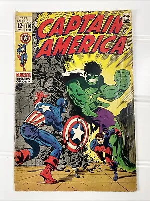 Buy Captain America #110 *1969* 1st Appearance Of Madame Hydra! Marvel Silver Age • 69.86£