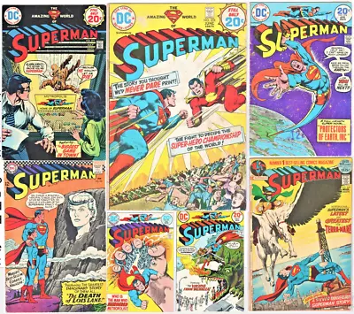 Buy Superman #194 249 270 271 274 276 277 (1972) Early SHAZAM Bronze Age 7 BOOK LOT • 31.06£