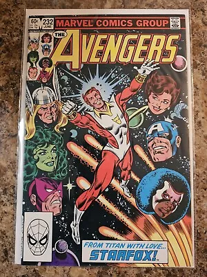 Buy Avengers #232 1st Appearance Eros Starfox Joins Team Marvel Comics 1983 NM • 11.65£