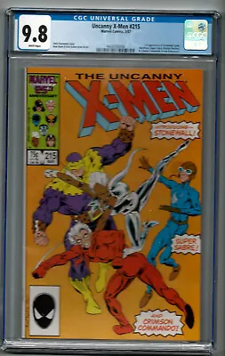 Buy The Uncanny X-Men #215  White Pages  CGC 9.8 • 69.89£