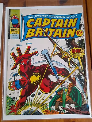 Buy Captain Britain #29 Apr 1977 VGC/FINE 5.0  Lonely Are The Hunted!  • 6.99£