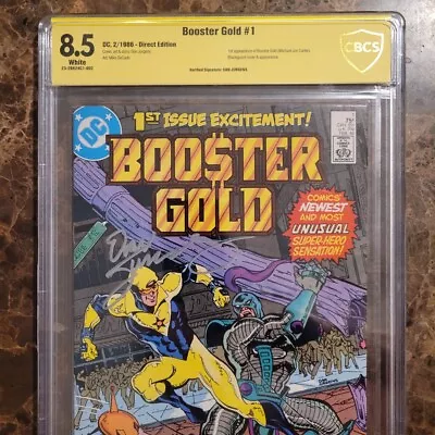 Buy Booster Gold #1 SS CBCS 8.5 VF+ Not CGC 1986 Dan Jurgens Signature • 93.19£