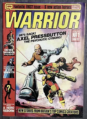 Buy Warrior No. #1 March 1982 Quality Magazines VG/G 1st V For Vendetta • 110£