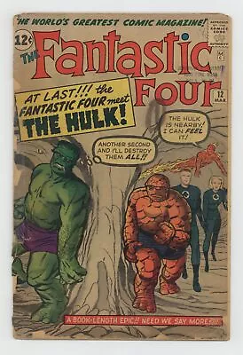 Buy Fantastic Four #12 PR 0.5 1963 • 345.59£