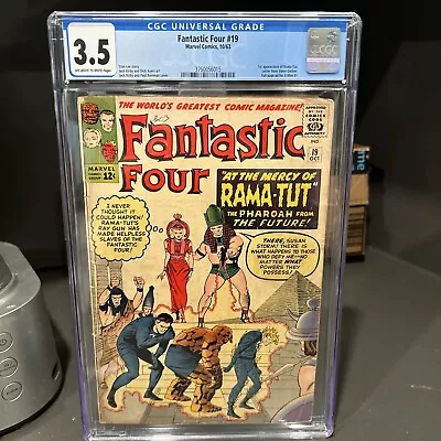 Buy Fantastic Four #19 CGC 3.5 1st App Of Rama-Tut! Silver Age Marvel 1963 • 155.32£