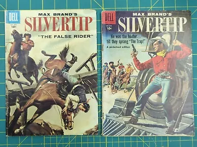 Buy (2) Max Brand's Silvertip (Four Color #898+835) 1958 Dell Western Comics • 7.94£