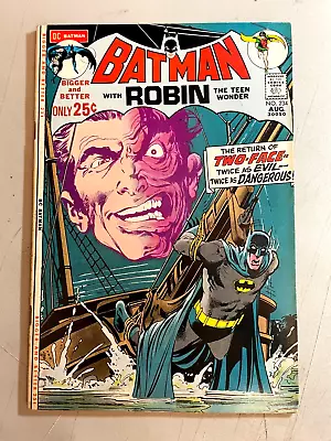 Buy Batman #234 / 1st SA App. Two-Face / Neal Adams Artwork / 1971 / Comic Book • 271.77£
