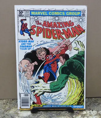 Buy Amazing Spider-Man #217 (1981) - Team-up Of Sandman And Hydro-Man • 15.55£
