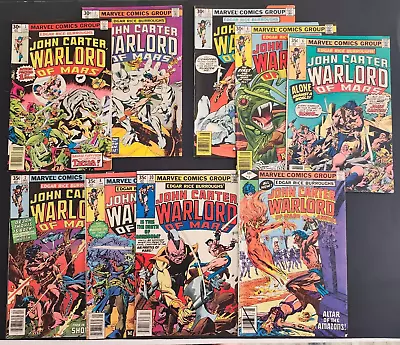 Buy JOHN CARTER WARLORD Of MARS #1 -4, 6, 7, 8, 10 & ANNUAL #3 ( 9 Comics, 1976-78 ) • 23.29£