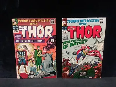 Buy Journey Into Mystery #116 & 117 (The Mighty Thor) Marvel Comics 1965 • 97.07£