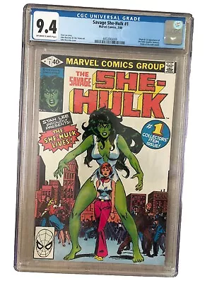 Buy Savage She-hulk #1 Cgc 9.4  1980 1st Appearance Of She-hulk • 77.66£