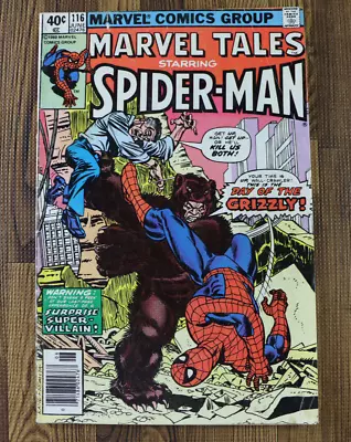 Buy 1980 Marvel Tales Starring Spider-Man #116 Grizzly NEWSSTAND VG/FN • 2.96£