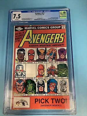 Buy Marvel Comics Avengers 221 CGC Graded 7.5 • 76.11£