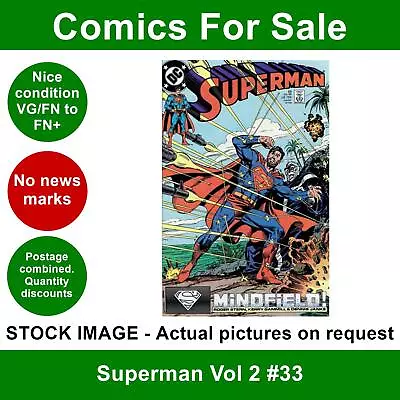 Buy DC Superman Vol 2 #33 Comic - VG/FN+ 01 July 1989 • 3.49£