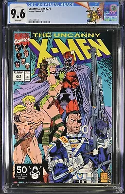 Buy Uncanny X-Men #274 CGC 9.6 1991 Chris Claremont Jim Lee X-Men 97 Custom Label • 73.78£