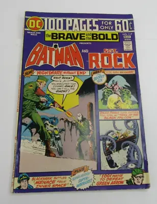 Buy Vintage DC Comics Brave & The Bold #117 Rare 100 Page Batman Sgt Rock March 1975 • 7.42£