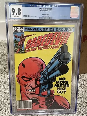 Buy Daredevil #184 (1982) - Newsstand - Frank Miller - Rare - CGC 9.8 - White Pages! • 213.57£