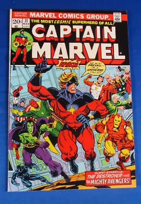 Buy Captain Marvel #31 Comic Book 1974  Jim Starlin Marvel Comics • 12.25£