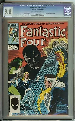 Buy Fantastic Four #278 CGC 9.8 Marvel Comic 1985 Doctor Doom • 97.08£
