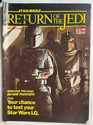 Buy Star Wars Weekly, Vintage Marvel UK Comic Return Of The Jedi No.23 • 1.95£