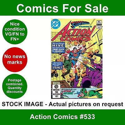 Buy DC Action Comics #533 Comic - VG/FN+ 01 July 1982 • 3.49£