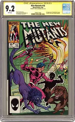 Buy New Mutants #16 CGC 9.2 SS Claremont 1984 2494317004 1st App. Warpath • 104.84£