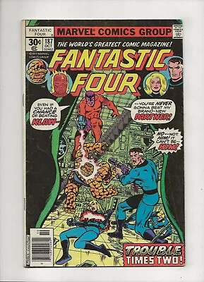 Buy Fantastic Four #187 (1977) Mark Jewelers GD/VG 3.0 • 3.88£