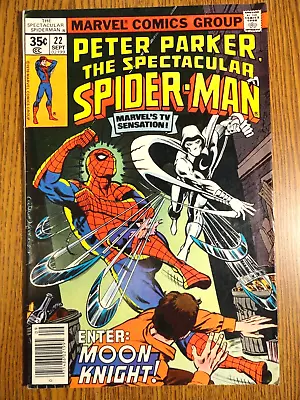 Buy Peter Parker Spectacular Spider-man #22 Rare Mark Jewelers Moon Knight Marvel • 21.74£