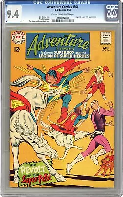 Buy Adventure Comics #364 CGC 9.4 1968 0208022001 • 256.28£