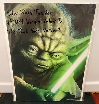 Buy Star Wars Insider #204 Yoda Glow In The Dark VIRGIN VARIANT • 10.83£