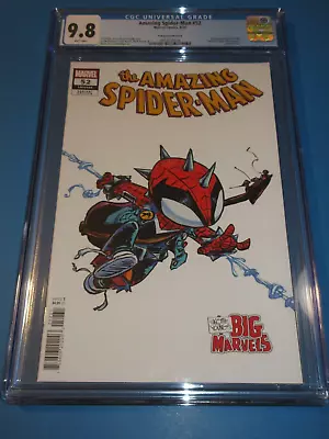 Buy Amazing Spider-man #52 Skottie Young Variant  CGC 9.8 NM/M Gorgeous Gem Wow • 50.47£