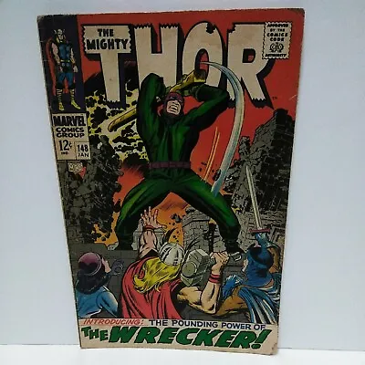 Buy The Mighty Thor #148 Marvel 1968 1st Appearance Of The Wrecker • 15.53£