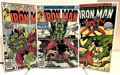 Buy Iron Man #131 132 133 Hulk Apps  Newsstands  1980  Vf  Bronze Beauties! • 38.44£