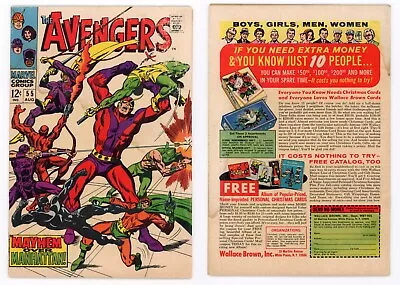 Buy Avengers #55 (VG- 3.5) 1st Full App ULTRON 3rd Dane Whitman As Black Knight 1968 • 31.06£