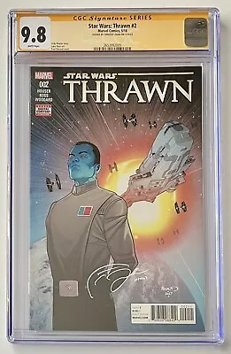 Buy STAR WARS: THRAWN #2 • CGC SS 9.8 • SIGNED By CREATOR TIMOTHY ZAHN • 174.73£