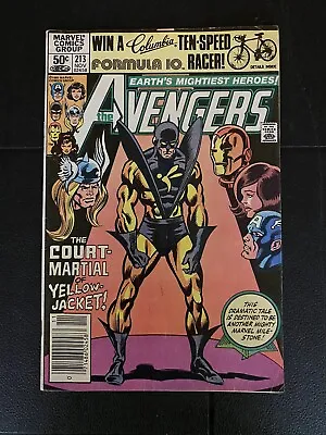 Buy Avengers #213 Marvel Comics 1981 VF Court-Martial Of Yellowjacket Controversial • 3.88£