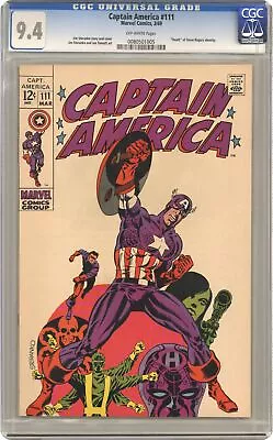 Buy Captain America #111 CGC 9.4 1969 0080501005 • 341.71£