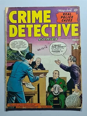 Buy Crime Detective Comics Vol 1 #8 G/vg (3.0) May 1949 Hillman • 19.99£