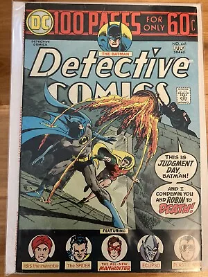 Buy Detective Comics #441  VF+ Range 1st App Of Harvey Bullock! DC Comic 1974 • 38.83£