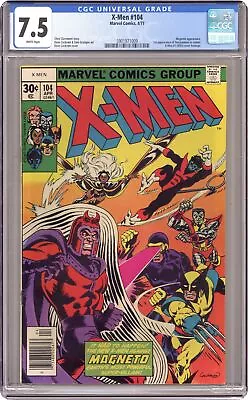 Buy Uncanny X-Men #104 CGC 7.5 1977 3901971009 1st App. Starjammers • 124.48£
