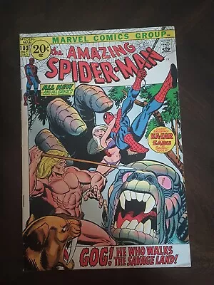 Buy Amazing Spider-Man #103 7.0 1st Appearance Gog! Ka-Zar! Marvel 1971 • 30.28£