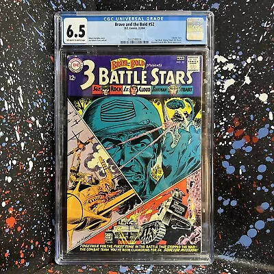 Buy Brave And The Bold #52 (Feb 1964, DC) SGT ROCK / HAUNTED TANK - GRADED CGC 6.5 • 120.37£