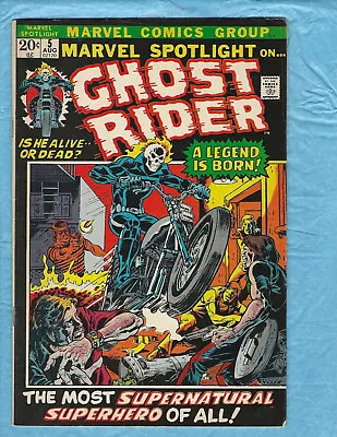 Buy Marvel Spotlight #5 1st App. Ghost Rider   Johnny Blaze , Key Issue , 7.5VF- • 1,475.56£