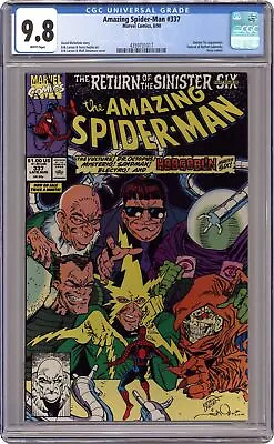 Buy Amazing Spider-Man #337 CGC 9.8 1990 4359731017 • 67.56£