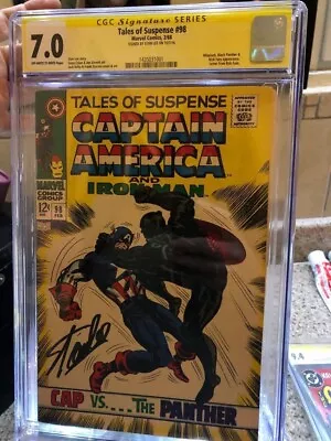 Buy Marvel 1968 Tales Of Suspense #98 Signed By Stan Lee CGC 7.0 Black Panther • 1,008.81£