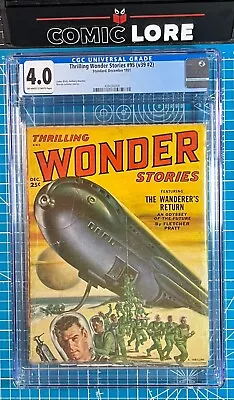 Buy PULP - Thrilling Wonder Stories #95 (v39 #2) CGC 4.0 December 1951 • 116.49£